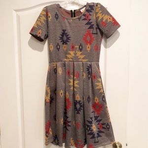LuLaRoe Aztec print Amelia Dress